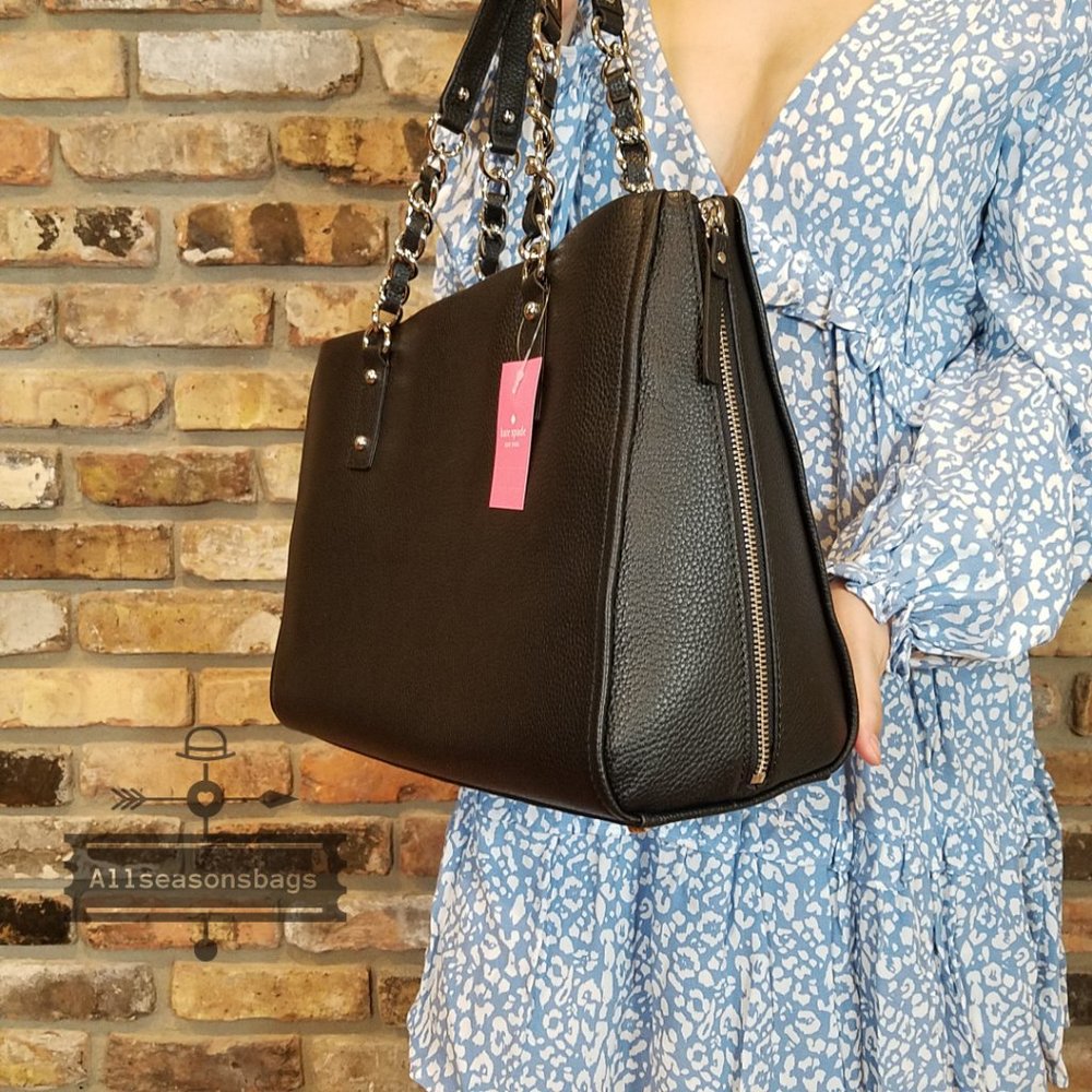 KATE SPADE Andee Leather Cobble Hill Tote Black - Picture 7 of 14